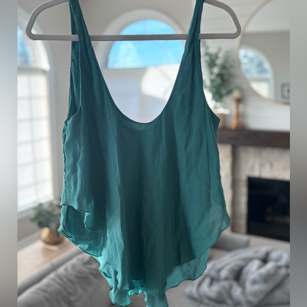 Flowy Teal Free People Top